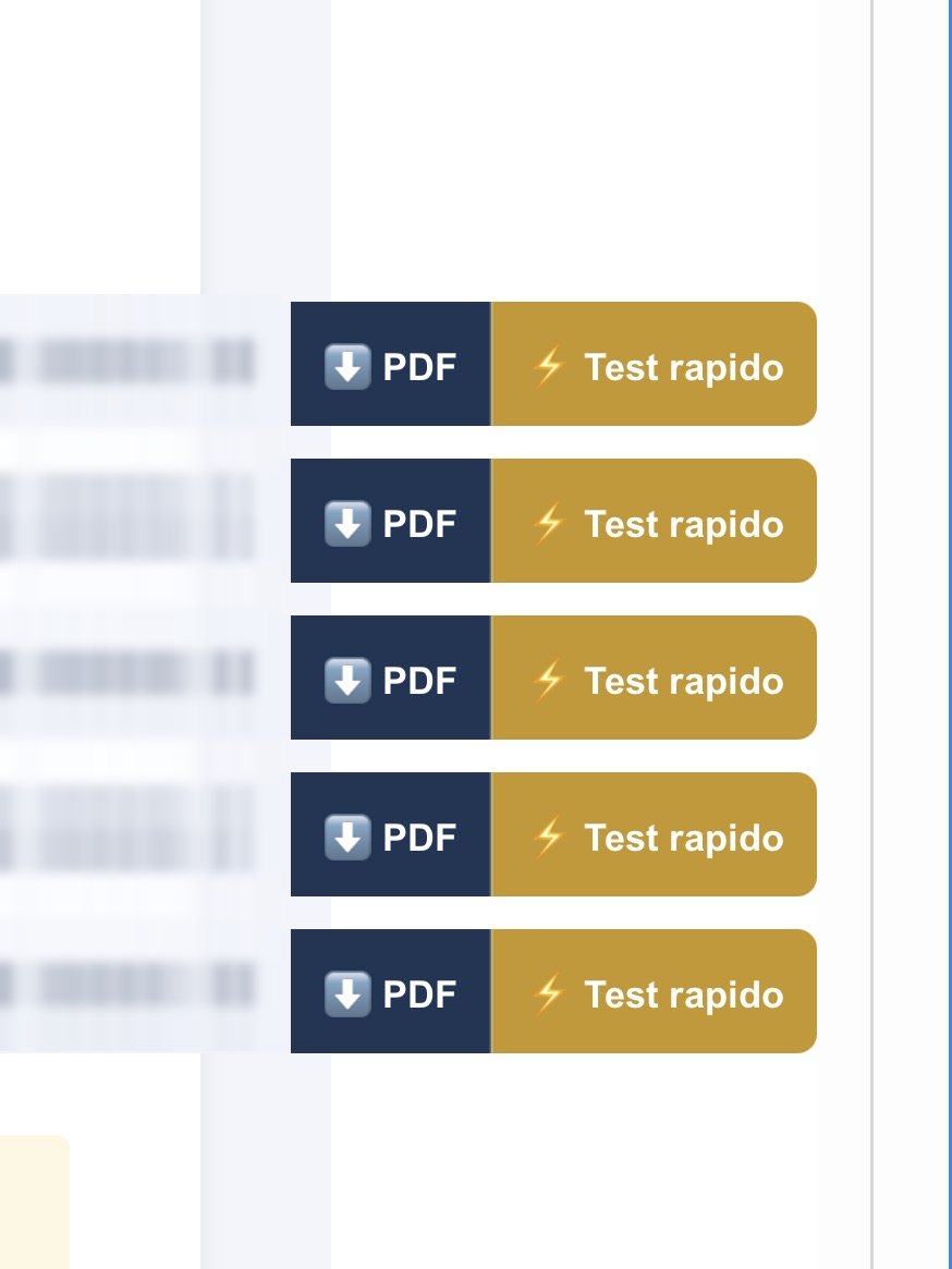 Email HR che mostra, per ogni codice NM, un pulsante per scaricare il PDF e un link Quick Test online